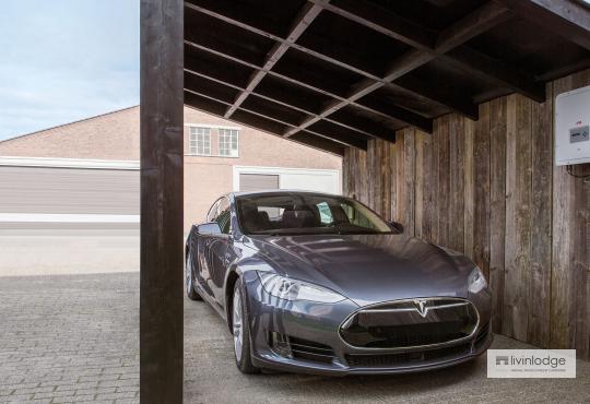 Carport met zonnepanelen