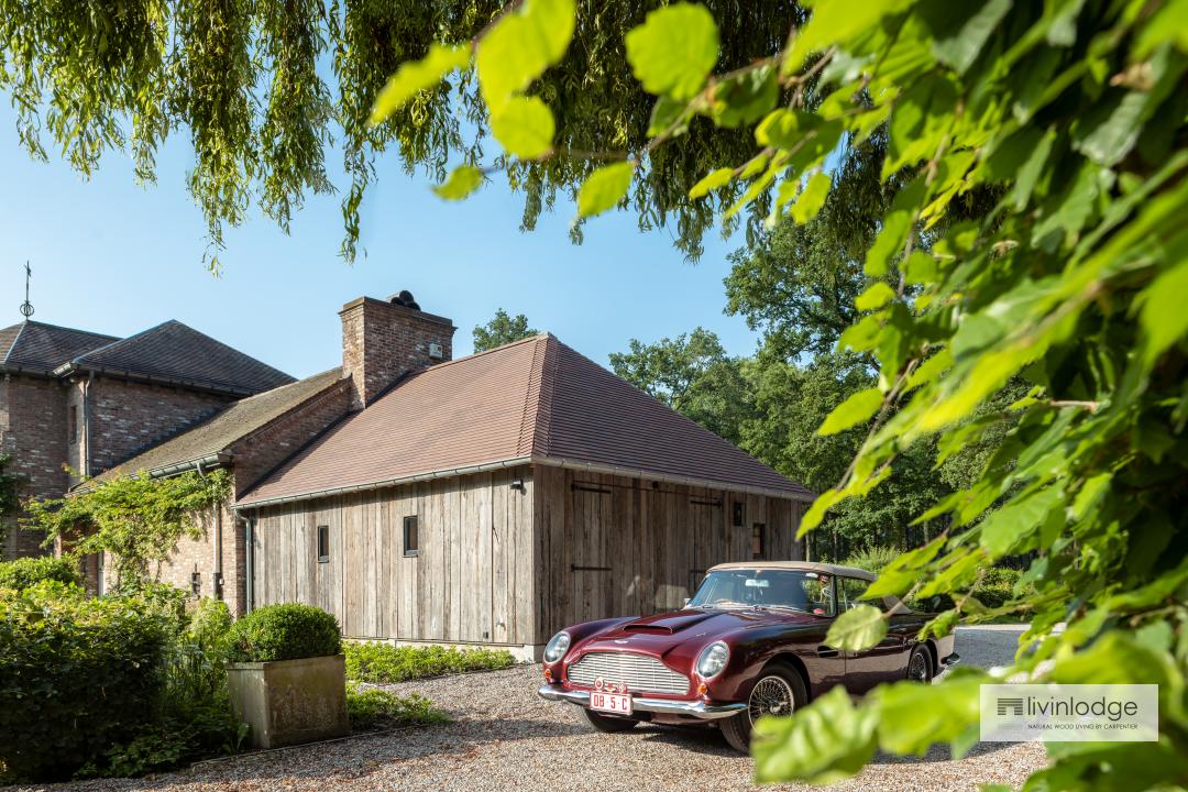 eiken carport - houten bijgebouwen op maat