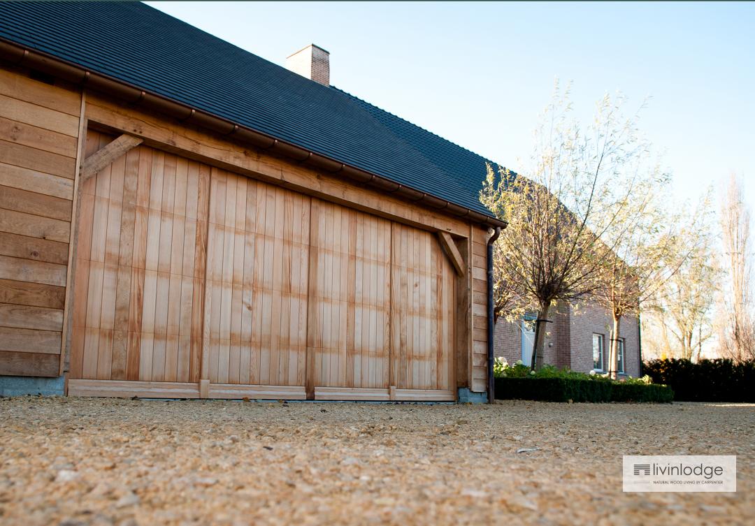 eiken carport - houten bijgebouwen op maat