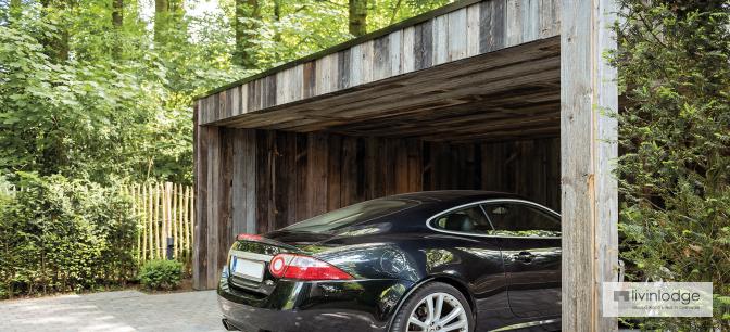 Moderne houten carport op maat